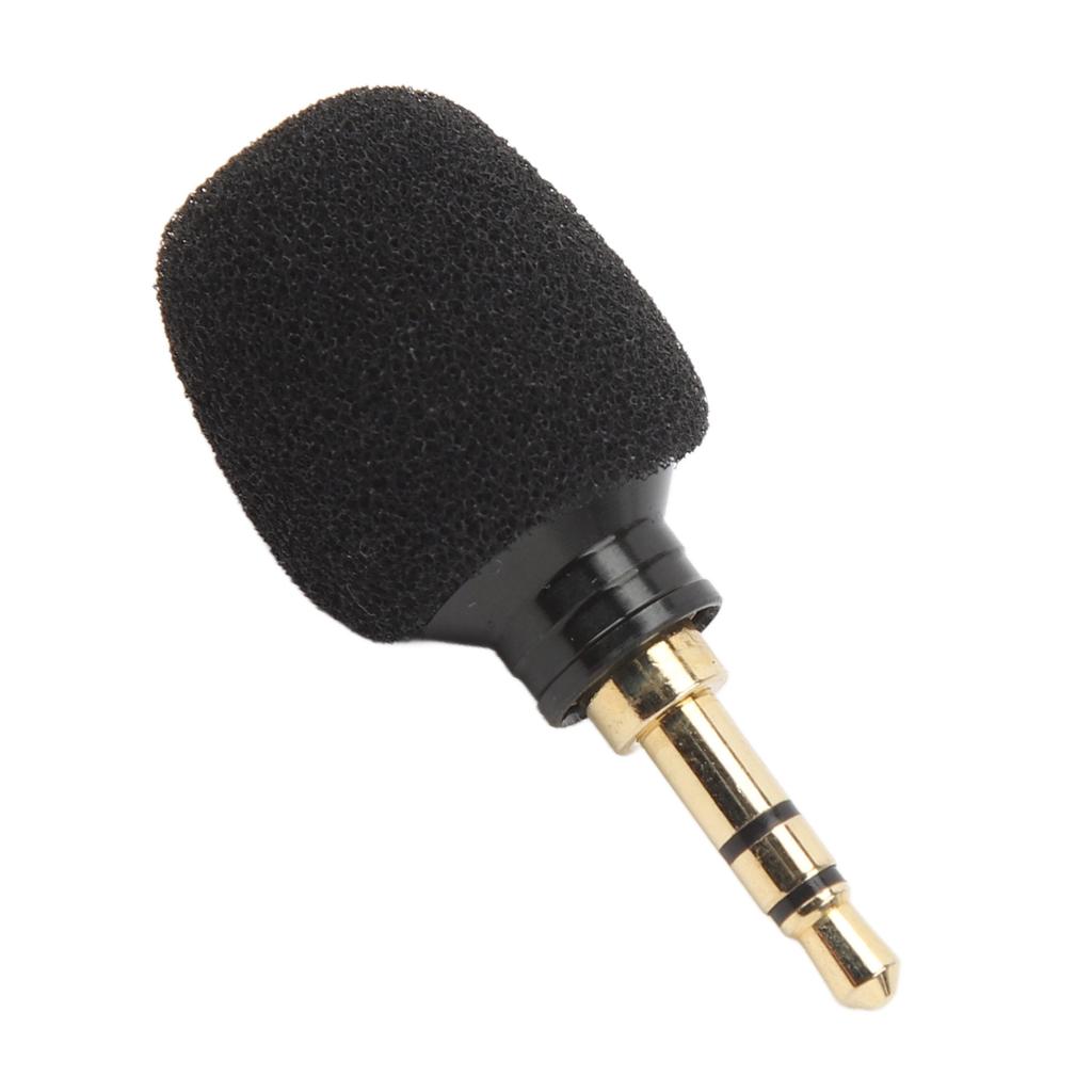 Mini Camera Condenser Microphone High Sensitivity Noise Canceling Omnidirectional 3.5mm Plug Tiny Microphone