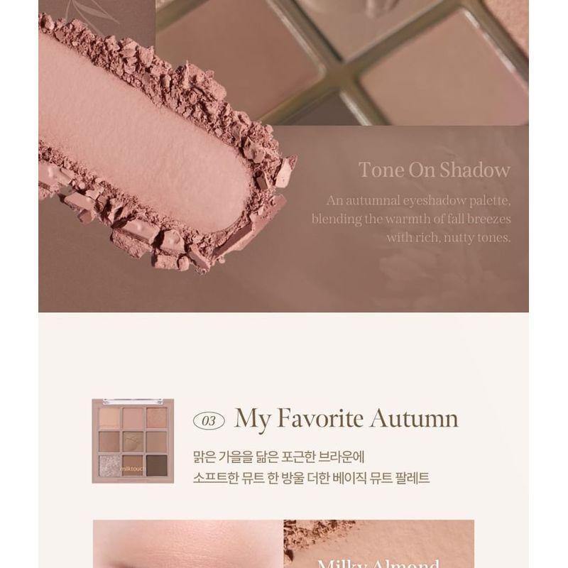 Milk Touch - Tone On Shadow Palette - 3 Types