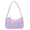 Women Travel Shoulder Bags Female PU Leather Zipper Shopping Underarm Bags Pure Color Small Purse  Purses and Handbags