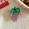Sweet Vegetable Hair Clip Cute Acetic Acid Claw Clip Creative Fruit Shark Clip  Daily