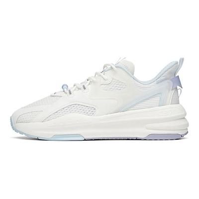 Lifestyle Series Shock Absorbing Durable Lightweight Low Top Running Shoes Women Sneaker White Purple Blue 922128082-4