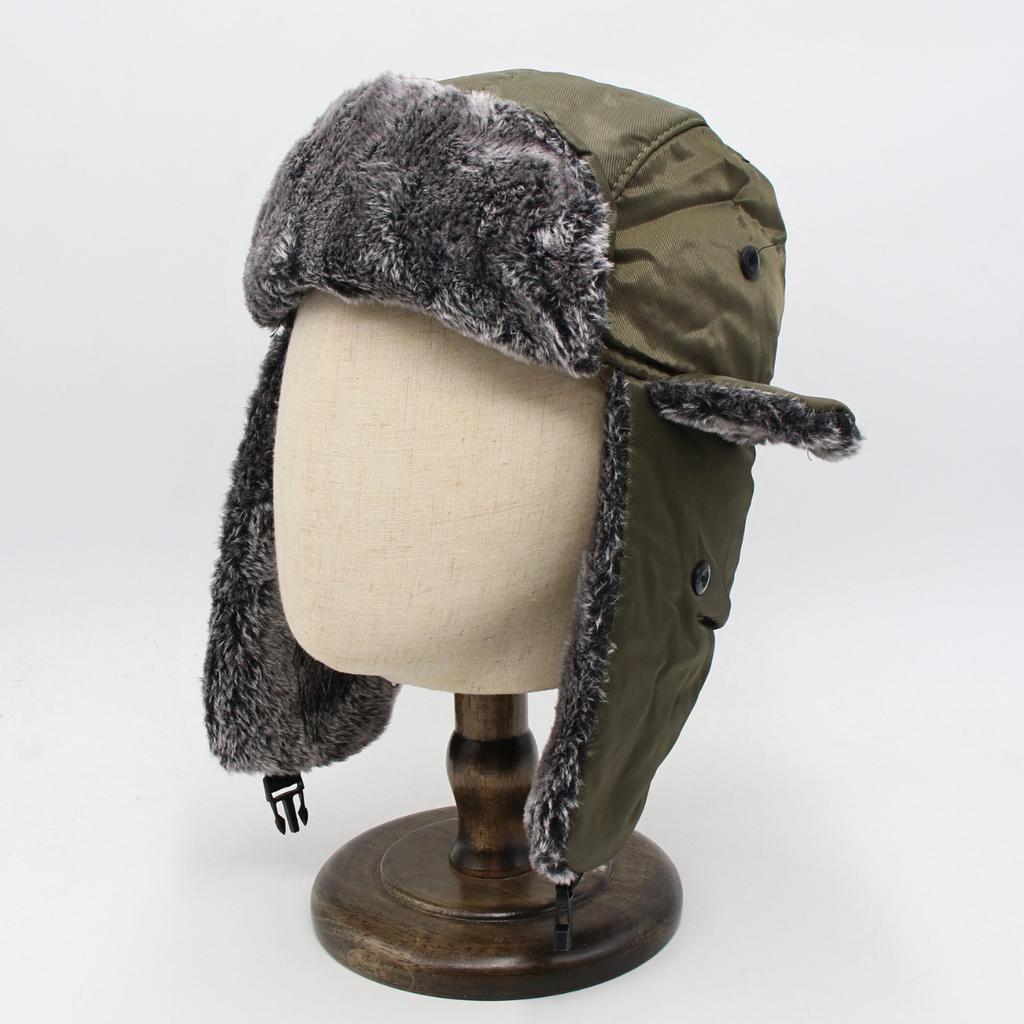 Chapéus Lei Feng Quentes de Inverno para Homens e Mulheres, Chapéus de Esqui Espessados com Lã à Prova de Frio, Gorros de Orelha