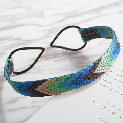 1Pc Vintage Bohemian Ethnic Embroidery Flower Headband for Women Girl Elastic Hair Band Retro Hair Accessories High Quality New