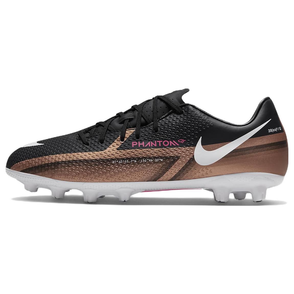 

Nike Phantom GT2 Academy HG Тканевые Низкие Бутсы для Твердого Грунта Мужские Футбольные Бутсы Черно-Коричневые DV8615-810 40