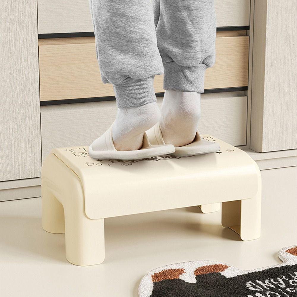 Anti-Slip Bathroom Foot Stool Waterproof Under Desk Footrest  Bathroom Accessories
