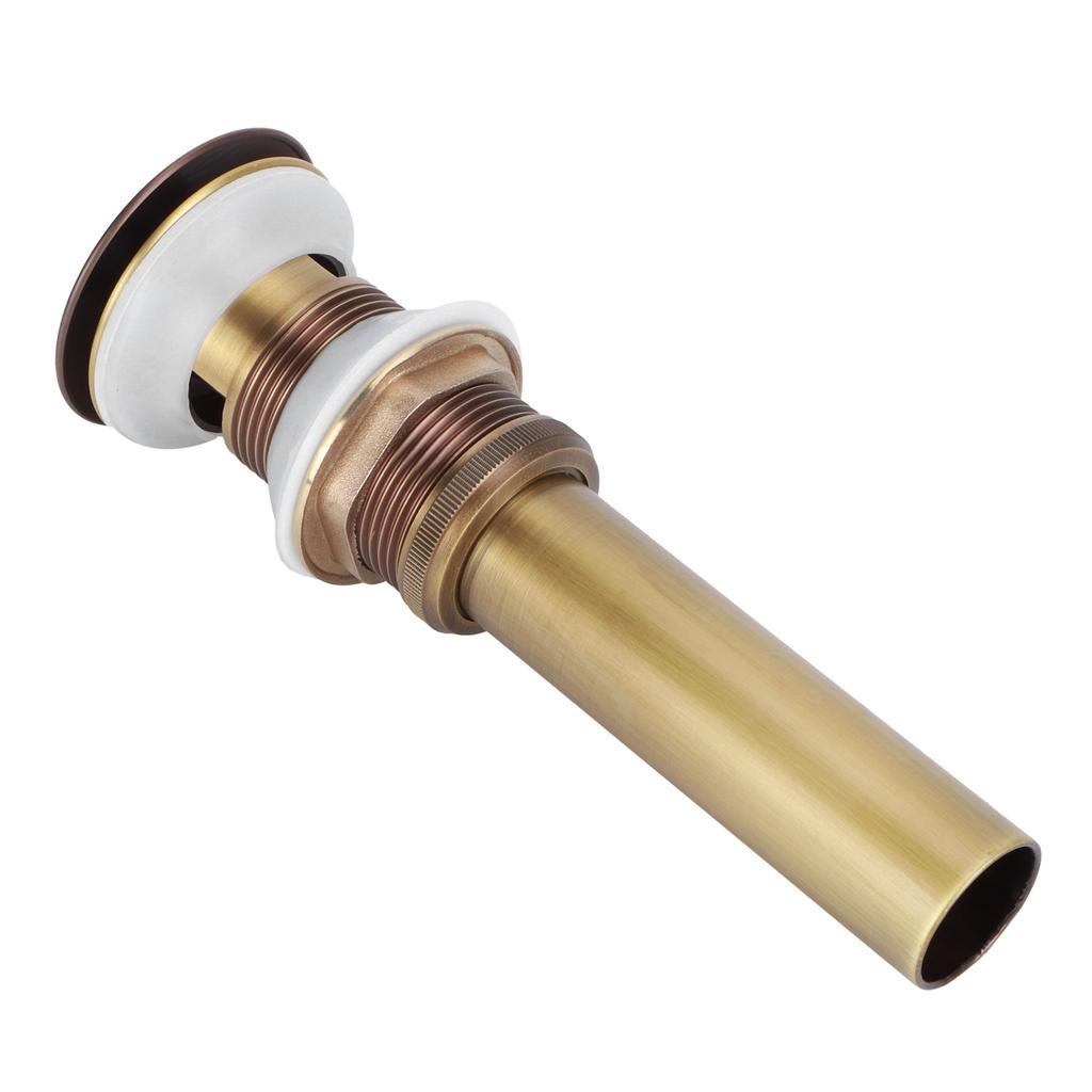 Brass Popup Drain Stopper Bathroom Basin Sink Draining Without Overflow AccessoryAntique Big