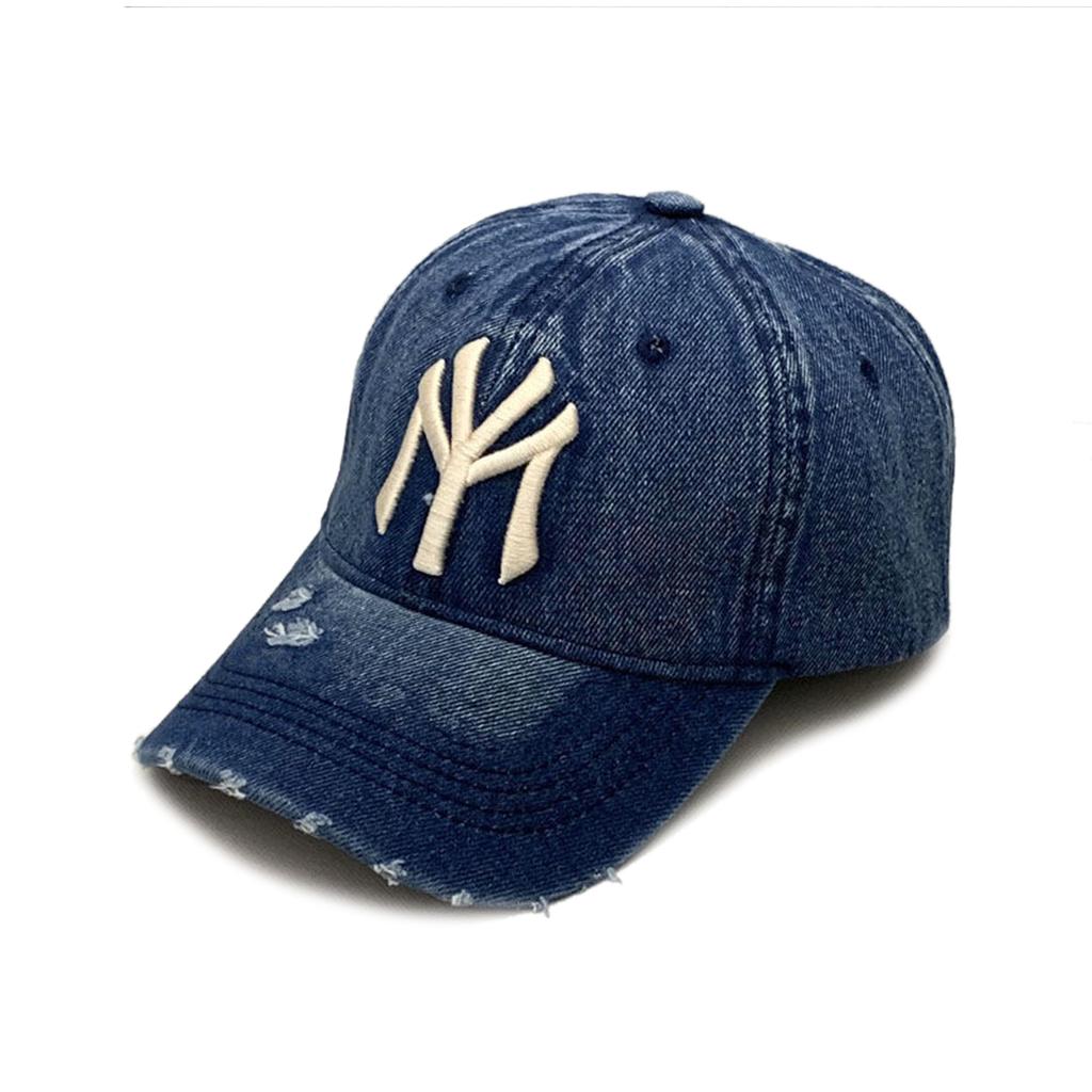 Unisex Letter Embroidery Denim Washed Baseball Caps Spring and Autumn Outdoor Adjustable Casual Hats Sunscreen Hat