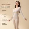 Yiershuang Women's Silk-Infused Wireless Thermal Underwear Set