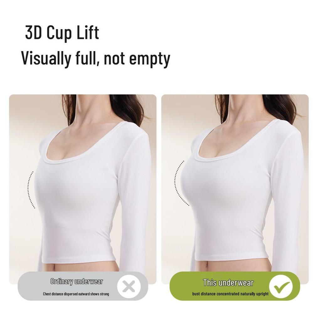 Women's Seamless Push-Up Bra - Soft, Supportive, Anti-Sagging, Wire-Free, Small Chest Enhancement, Side-Smoothing Design