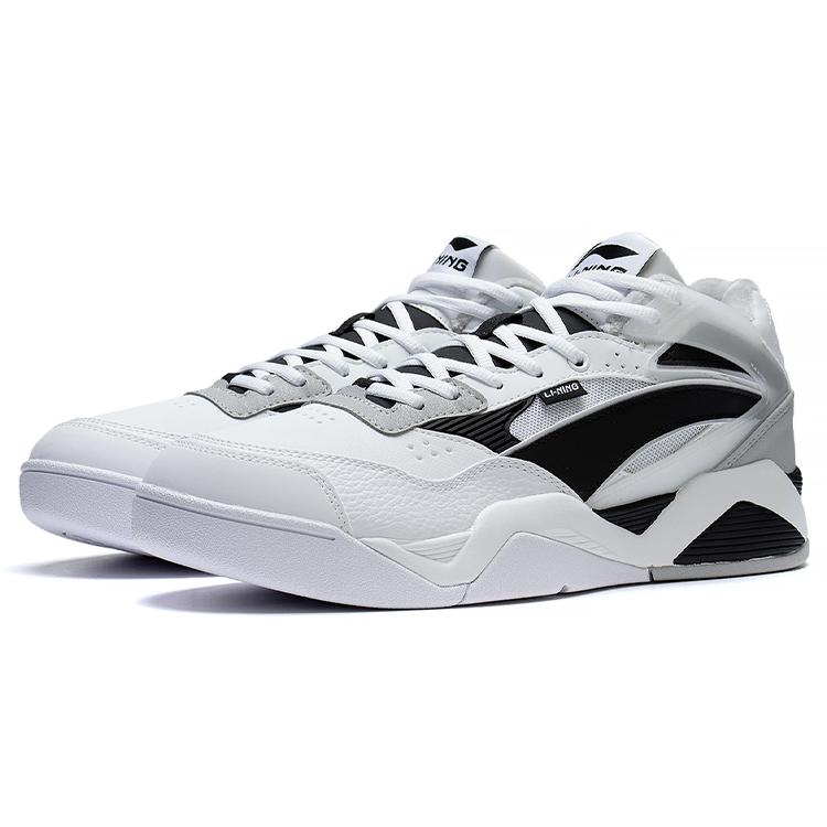 Li Ning LN BBS Synthetic Leather Slip Resistant, Abrasion Resistant, Thermal Low Top Sports Casual Shoes Men's AGCS319-1
