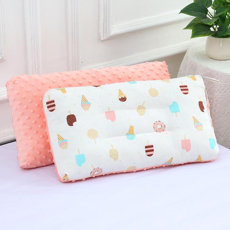 Children Infants Baby Cartoon Pure Cotton Doudou Velvet Sleep Pillow Kindergarten Washable Cervical Vertebra Protect Kids Pillow