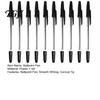 School And Office Stationery 10PCS Ballpoint Pens, 1.0mm Conical Tip Anti Leakage Gel Document Signing Pens Comfortable Grip Smooth Writing