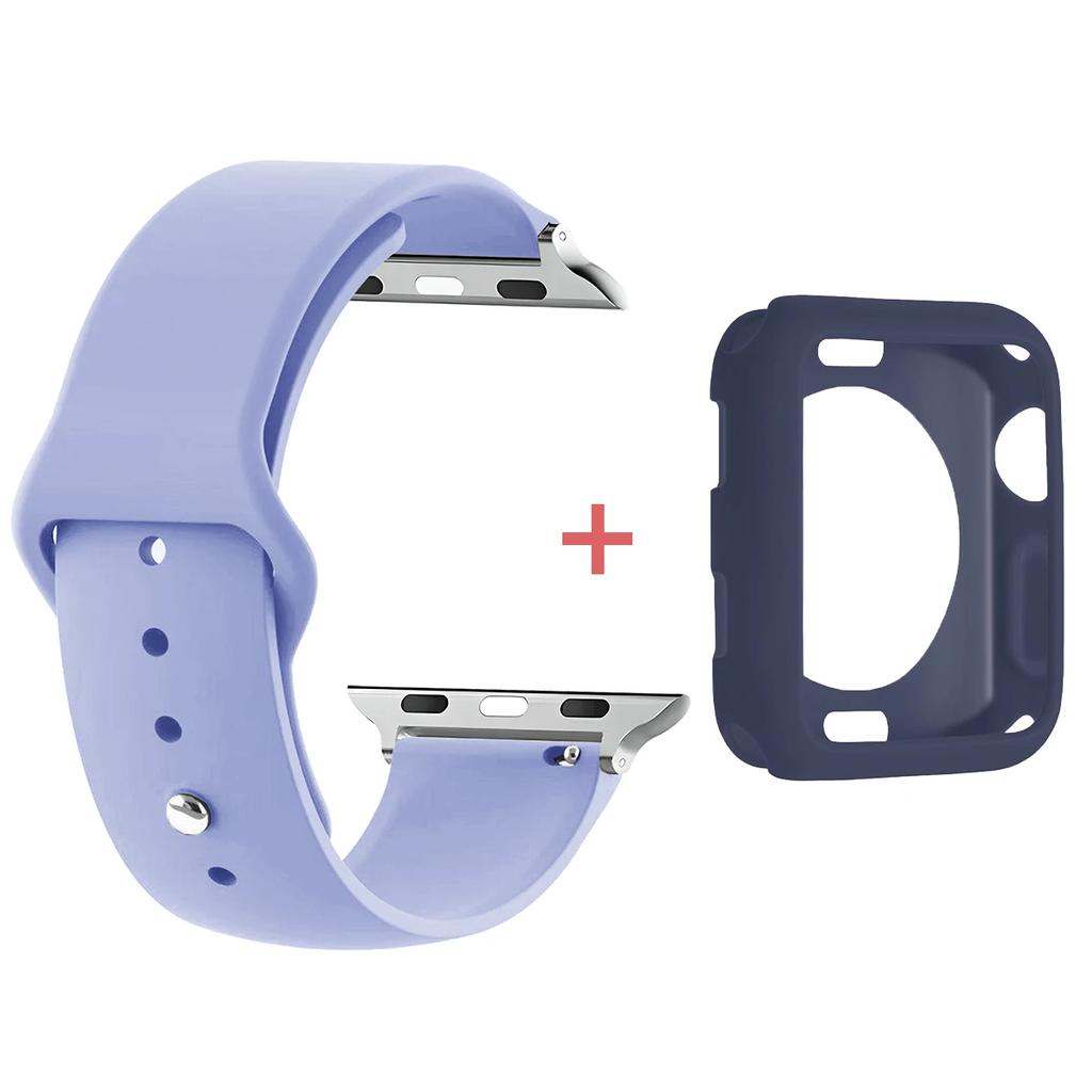 Custodia in TPU+Cinturino per Apple Watch Band 46 42 44 41 40mm 45mm 49mm Protezioni Schermo per Apple IWatch Serie 11 10 9 8 7 6 band