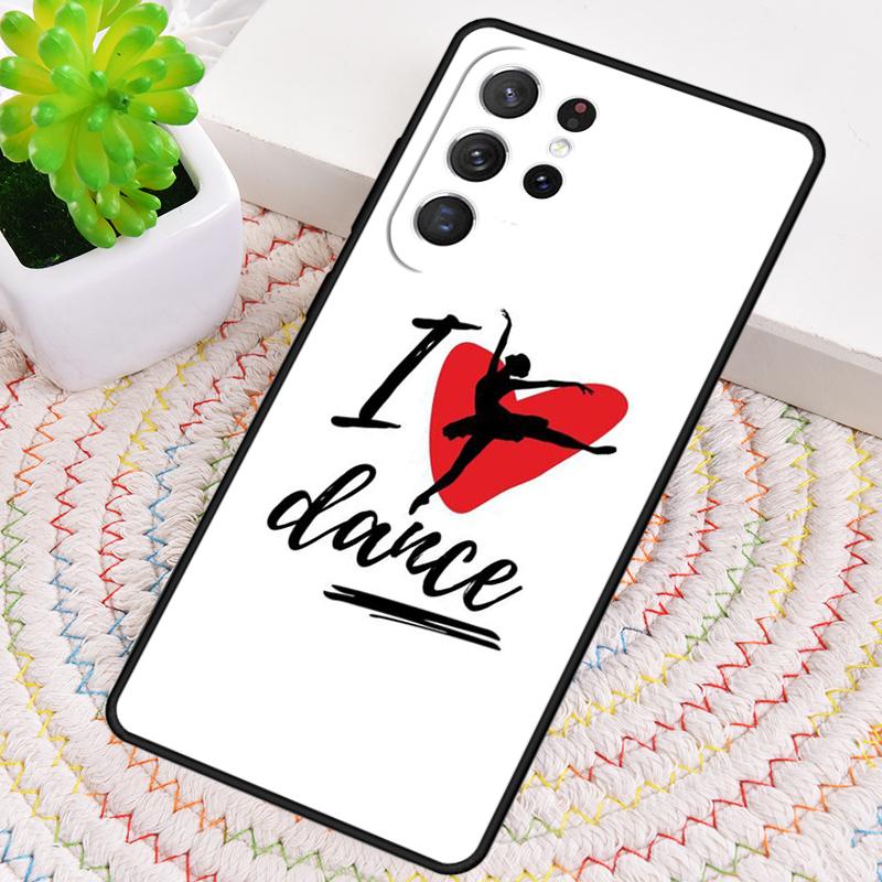 I Love Dance Silicone Phone Case For Samsung Galaxy Note 10 Pro S26 S25 S24 S23 S22 S21 Plus S25Ultra Capa Cover