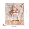 Christmas Chair Dust Cover Cute Cartoon Plush Toy Chair Back Cover Santa Claus Snowman Elk Festival Dress Up New Year Merry Xmas