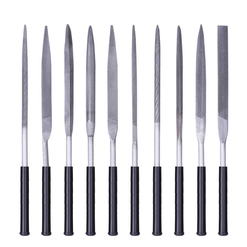 Woodworking Rasps Set Heavy Duty Steel Construction Multiple Shape Design Comfortable Handle For Smooth Shaping Tasks