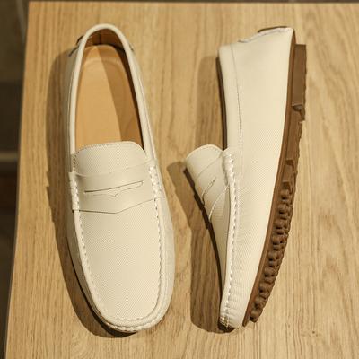 Hakiki Deri Loafer Erkek Tasarım Makosen Moda Slip on Düz Ayakkabılar Şık Günlük Ayakkabılar Erkek Sürüş Ayakkabıları El Yapımı Tekne Ayakkabıları