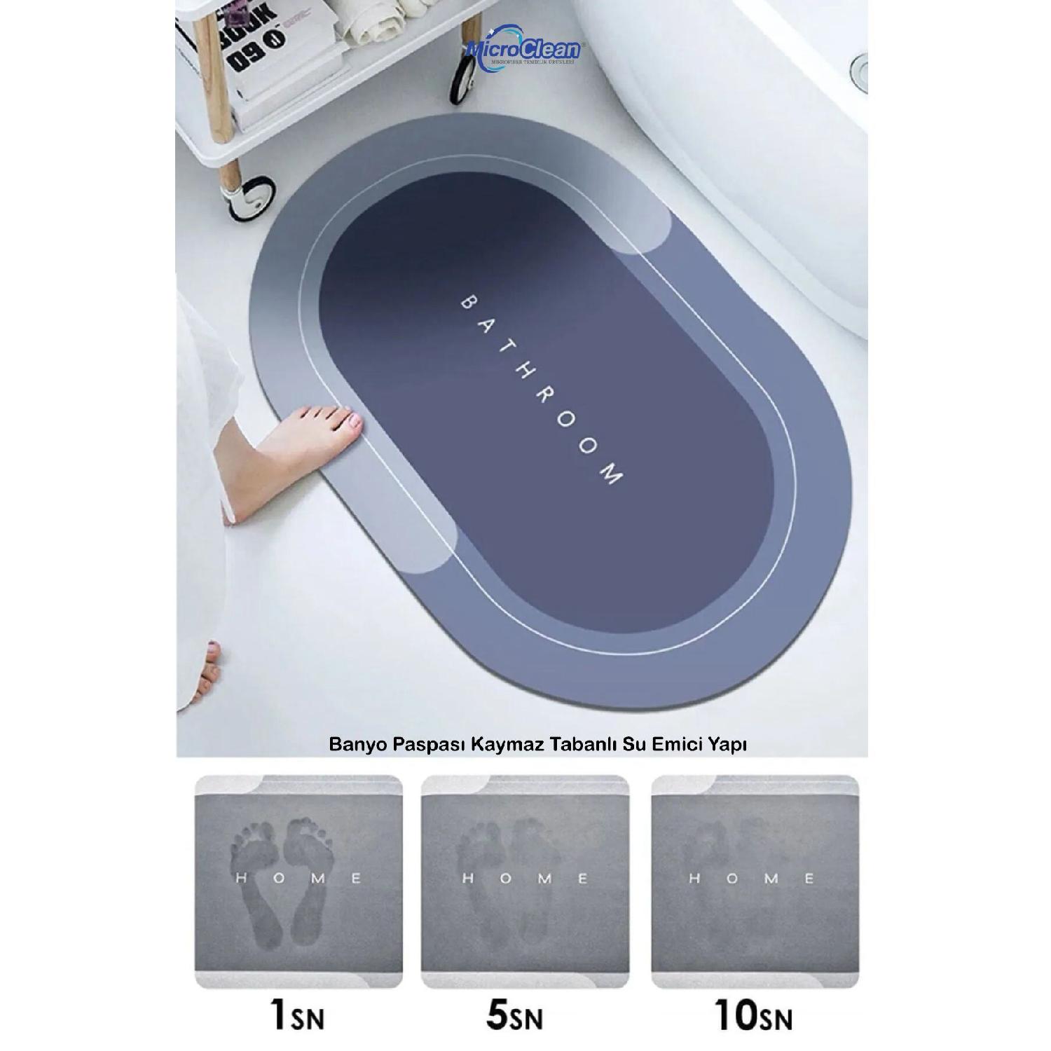 

Bath Mat Non-slip Base Water Absorbent Structure 40x60cm Oval (1 Pc)