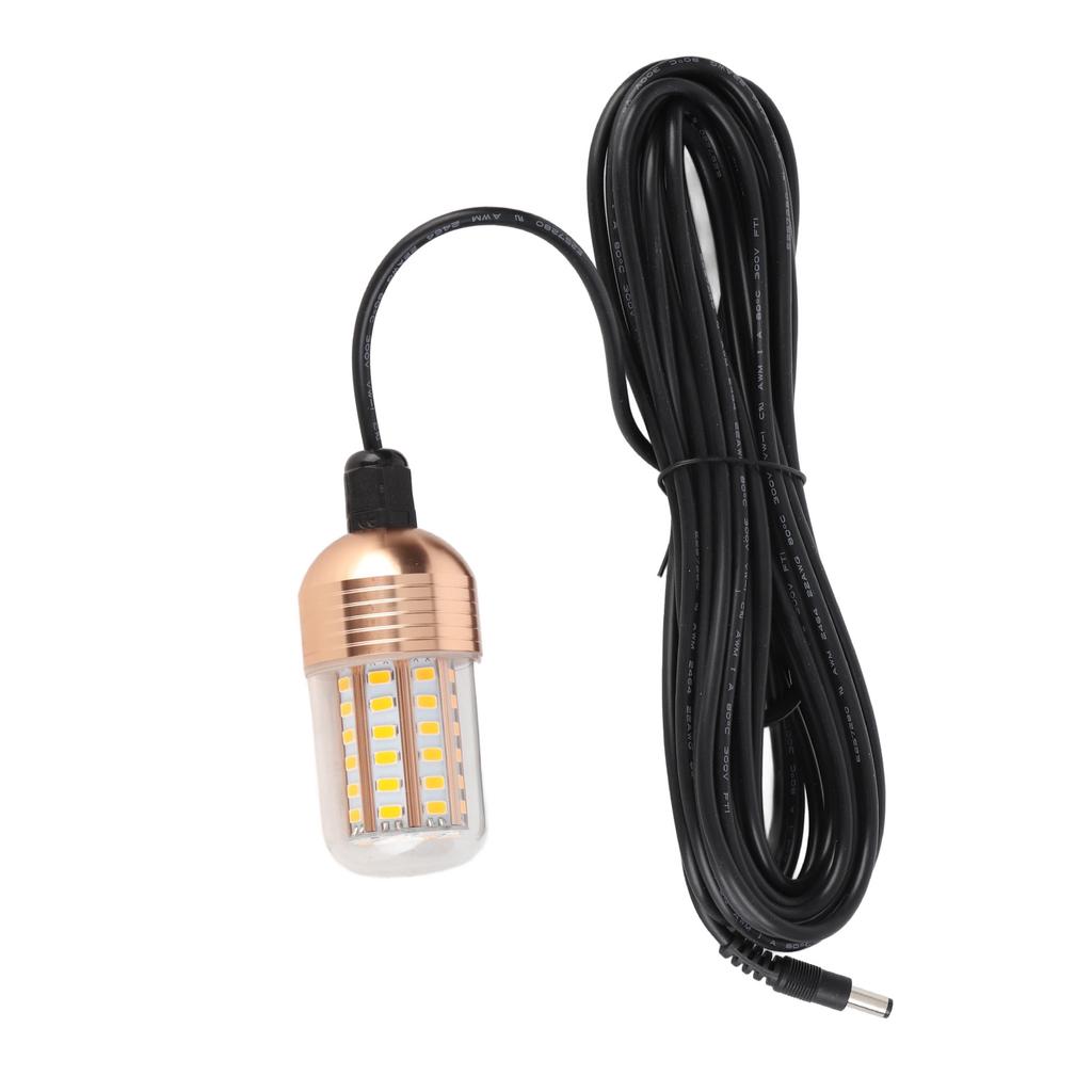 LED Fiskeljus Superstarkt 60 LED 3000lm 30W IP68 Vattentät Undervattens Nattfiskelampa