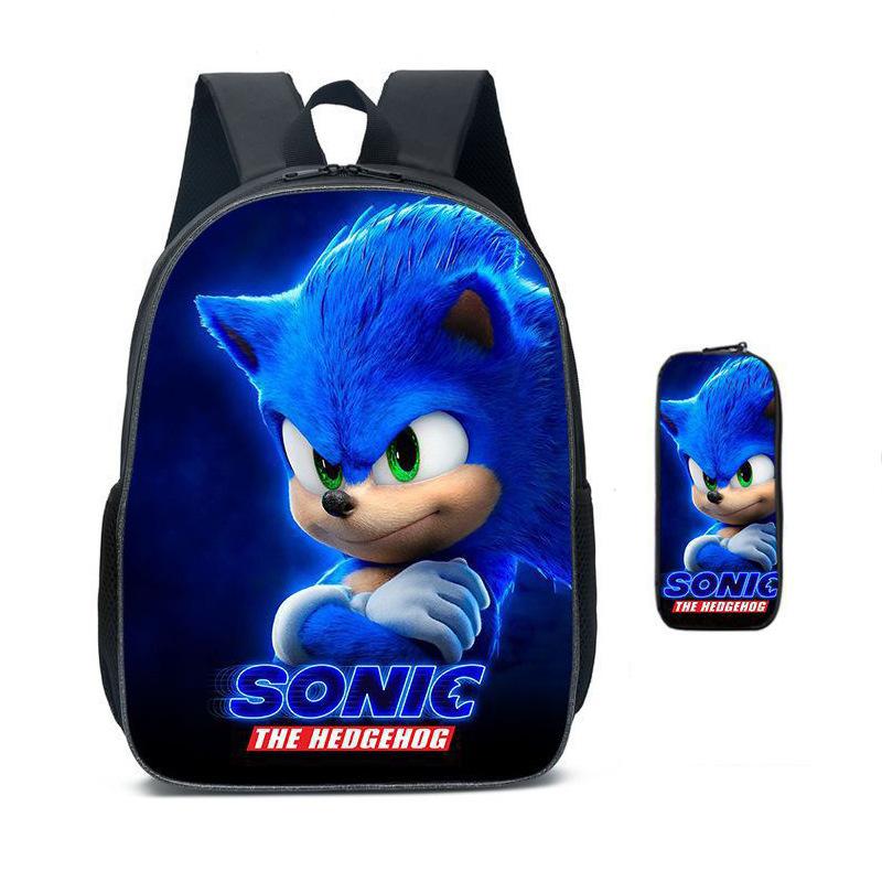 Two-Piece Set Combination Set Elementary School Students Animation Backpack Cartoon Schoolbag