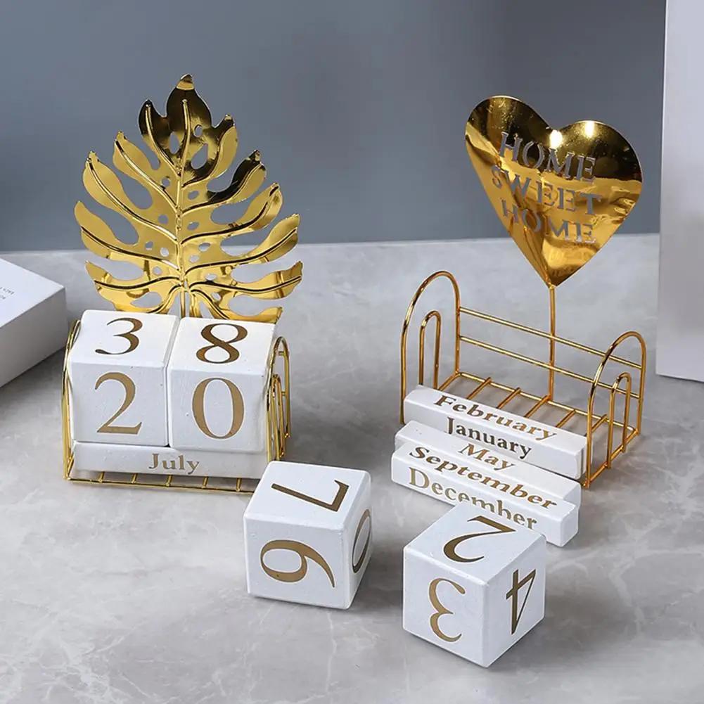 Creative Calendar Mini DIY Desktop Calendar Office Desktop Decoration Holiday Decoration Calendar Flip Date Table Calendar Decor