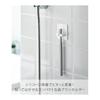 Yamazaki Jitsugyo 10296 Silicone Suction Cup Toothbrush Holder White W5.2 X D2.3 X H6cm Tower Floating Storage Toothbrush Holder Toothbrush Stand