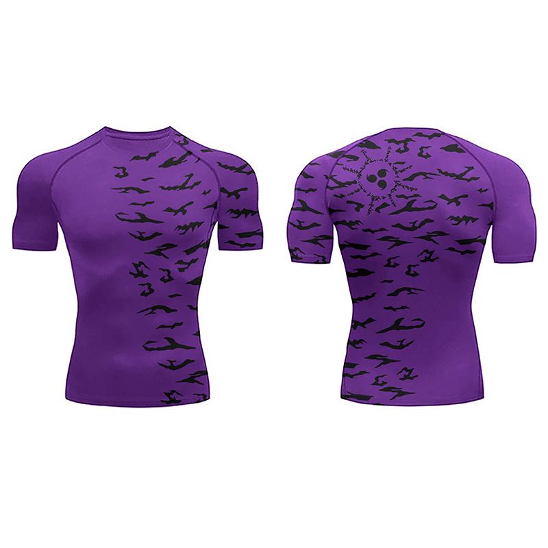 Camisetas de compresión con estampado 3D para hombre, camisetas deportivas de secado rápido, camisetas interiores para entrenamiento en el gimnasio, camisetas de fitness, camisetas de manga larga de anime