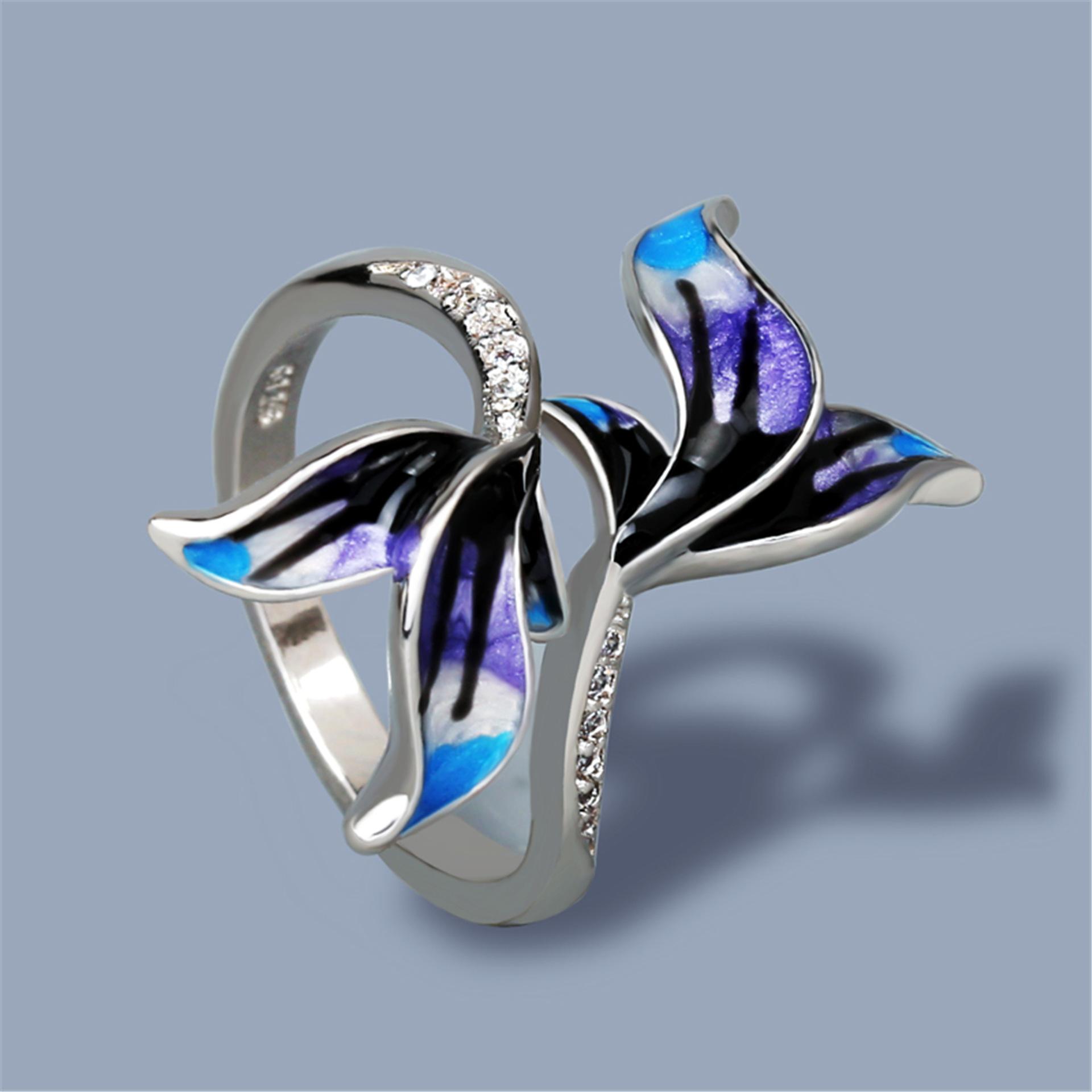 

Plant and Flower Series Glue-drop Enamel Ring for Women No. 10