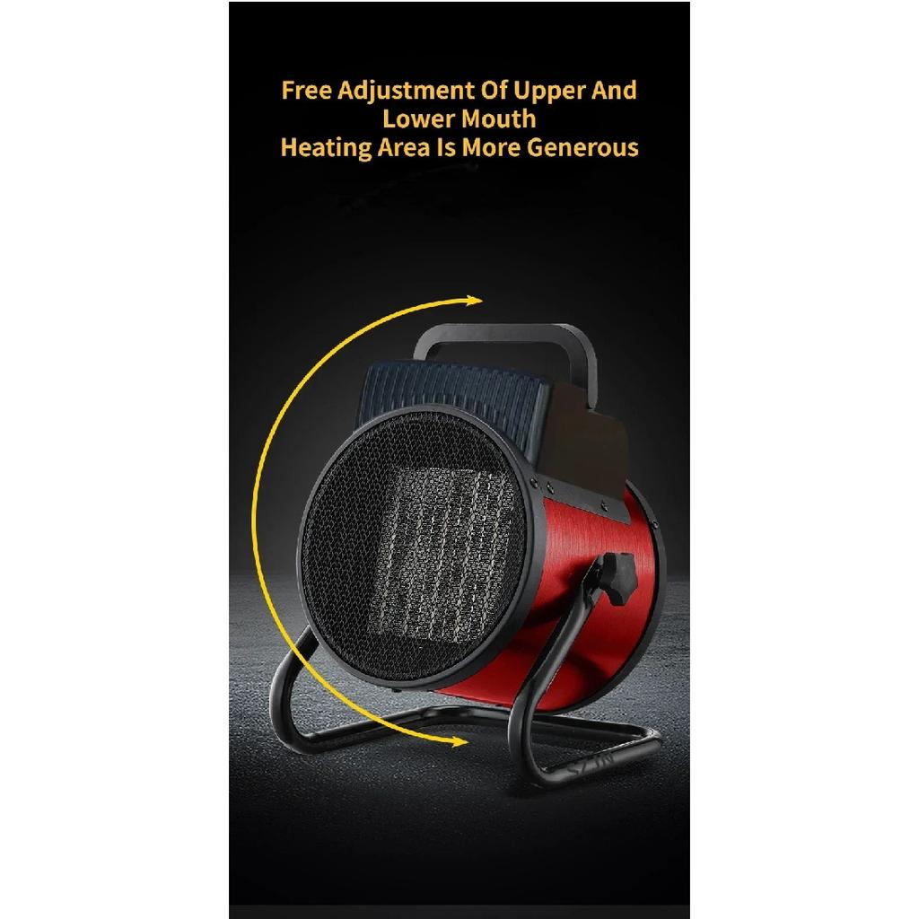 Portable Ceramic Electric Space Heater Thermostat Air Warmer Radiator Room Fast Heat Auto Shut-Off Safety Feature 2000W 3000W