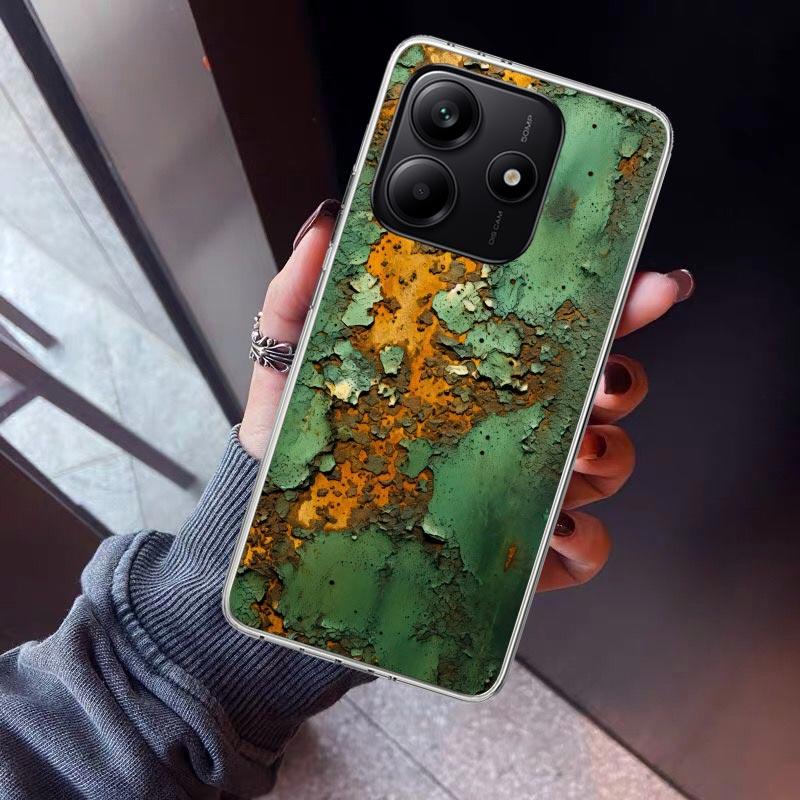 Vintage Industrial Style Rusty Pattern Phone Case For Xiaomi Redmi Note 15 14 14S 13 12S 12 Pro Plus 11S 11 10S 10 4G Cover 11E