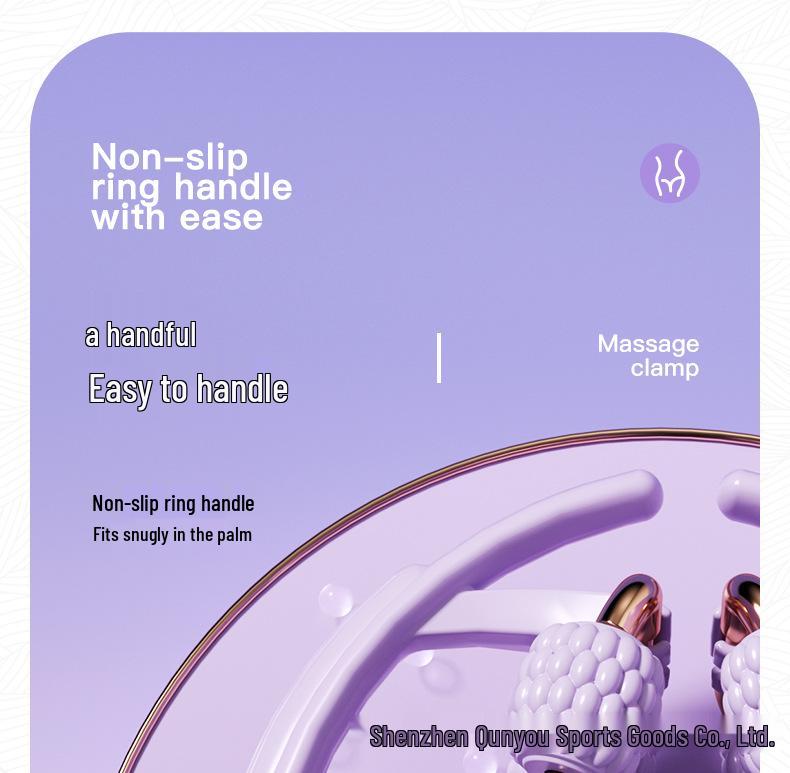 18-Wheel Six-Axis Leg Massager: Home Leg Slimming & Fascia Relaxation Ring Clip