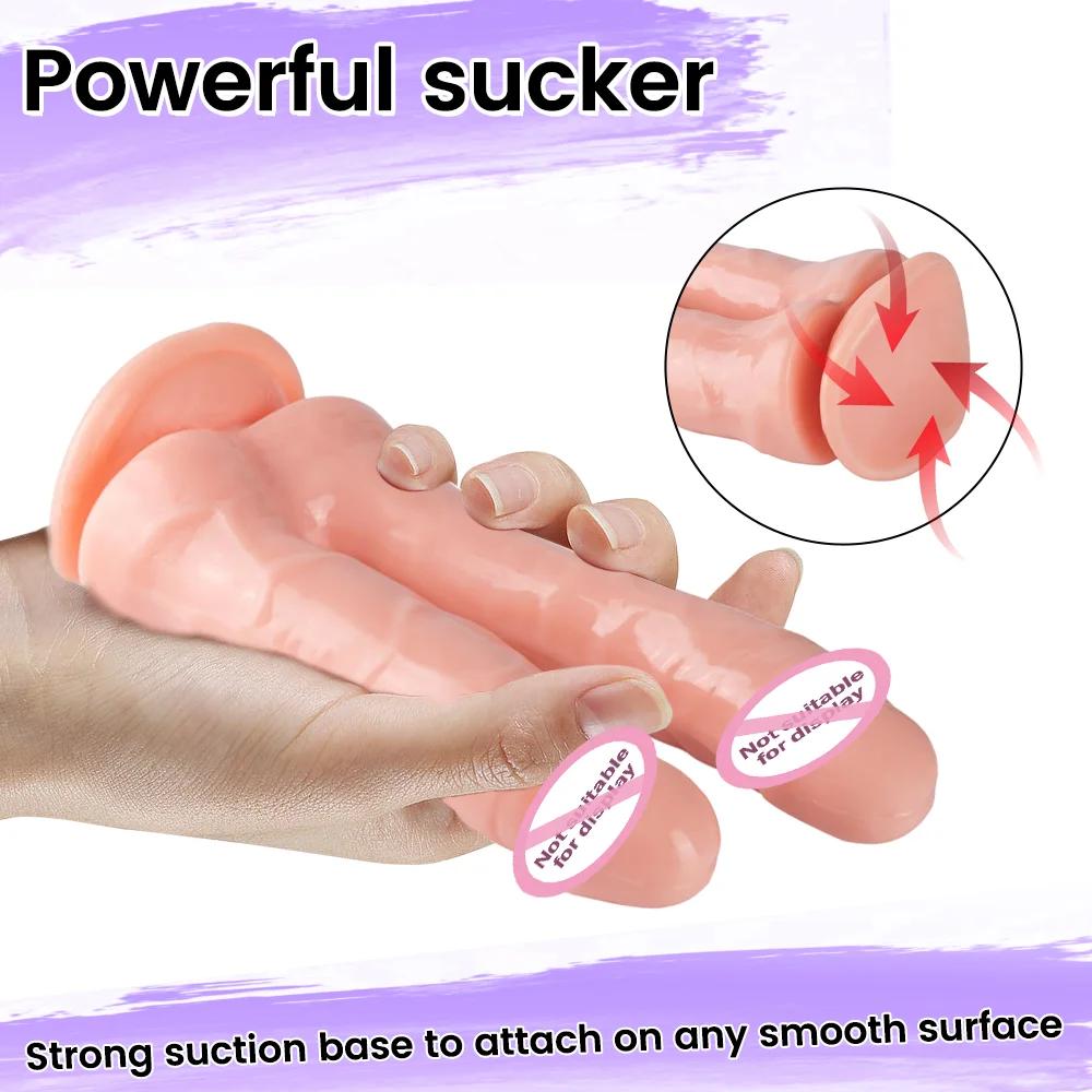 Crystal Jelly Dildo Double Stick Dick Penis g-Spot Anal Masturbator Men Women Lesbian Gay Adult Sex Toy For Couples  for  Woman