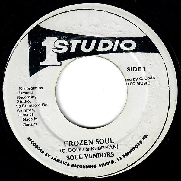 

7inch Record SOUL VENDORS - Frozen Soul NONE Studio One US Reggae, Ska & Dub Used