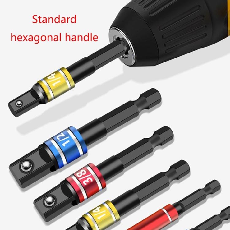 3Pcs Drill Socket Adapters Impacting Drill Extension Drill Bit Socket Adapters