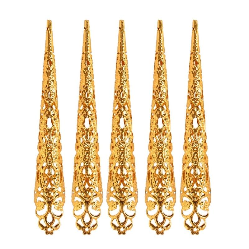 

D7wb Королева Кольца для ногтей, кольцо для сустава пальца, защита кончика пальца, аксессуар для танца живота серебряный