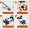 HX-50B Crimping Pliers Set for Large Copper/Aluminum Bare Terminals with Cable Cutter and Aluminum Handle.