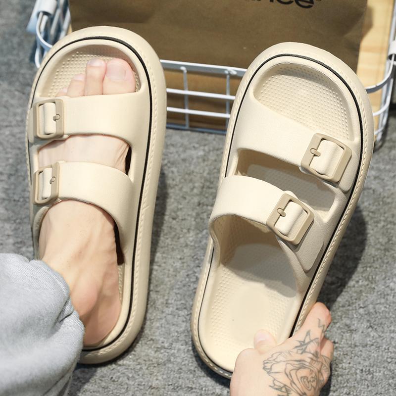 Fashion New Fashion Men's Slippers Summer EVA Soft Beach Sandals Non-slip Fashion Designer Walk Flip-flops Bathroom