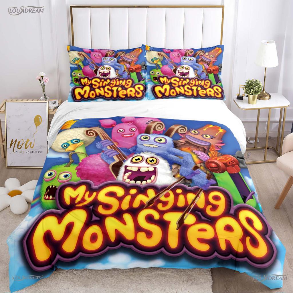Comforter Funny My Singing Monster All Season Comforter Bedding Sets Soft And S Single/Double/Queen/King