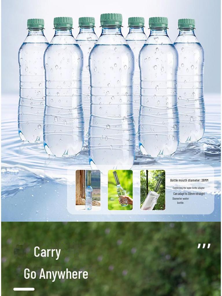 Portable Outdoor Water Purification Straw - Camping & Picnic Ultrafiltration Filter