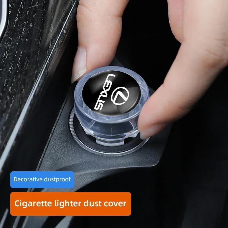 2026 Hot Interior Stickers Car Cigarette Lighter Cover DustProof Decoration Cap For Lexus RX330 IS250 Ct200h ES300h RX350 IS300h YV6