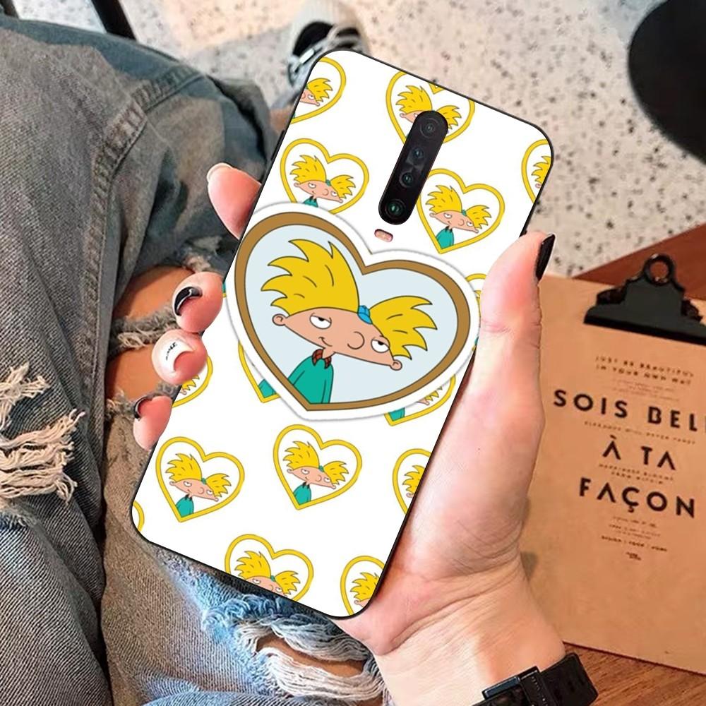 

H-Hey A-Arnold Phone Case For Redmi 5 6 7 8 9 10 plus pro 6 7 8 9 A GO K20 K30 K40 pro plus F3 Fundas Redmi K30