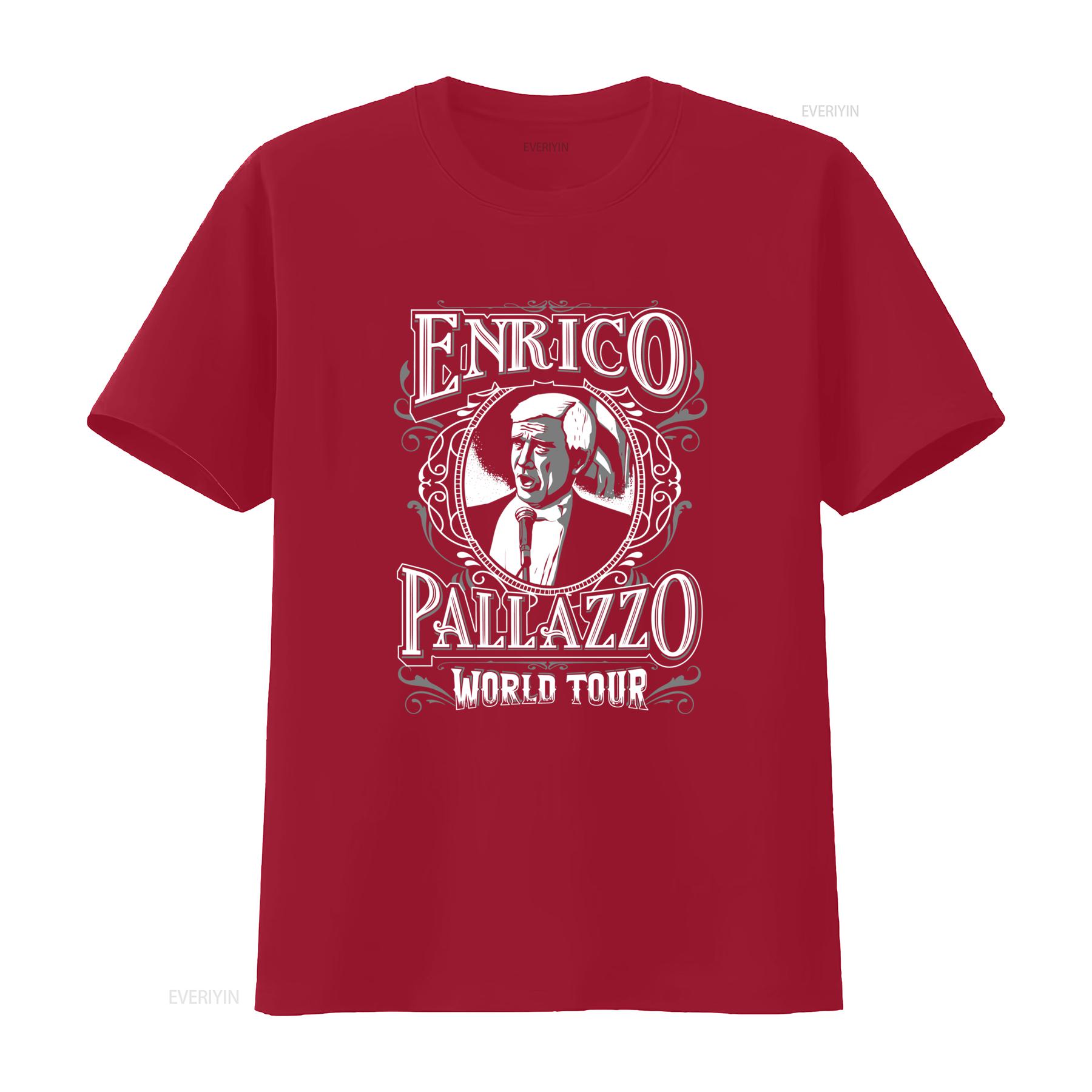 Hey Its Enrico Pallazzo World Tour T Shirt for Men and Women vintage Washed Versatile Breathable streetwear designer clothes S