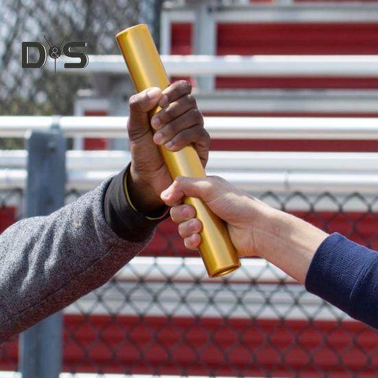 5 Pcs Aluminum Track Field Relay Batons Field Race Batons Running Race Team Equipment for Students Athletes Office Outdoor Sports Practice