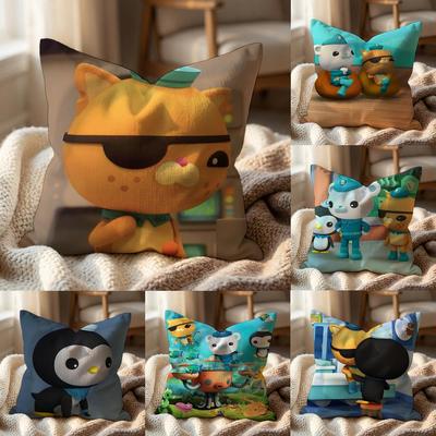 The O-Octonauts Cushion Cover Multi-Scene Pillow Cover for Home & Car - Reversible, Soft & Durable for Daily Use