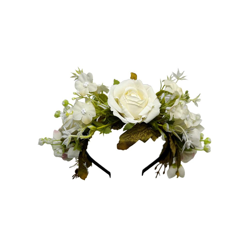 New simulation rose headband Mori bridal party hair accessories photo vacation wedding photo headgear women