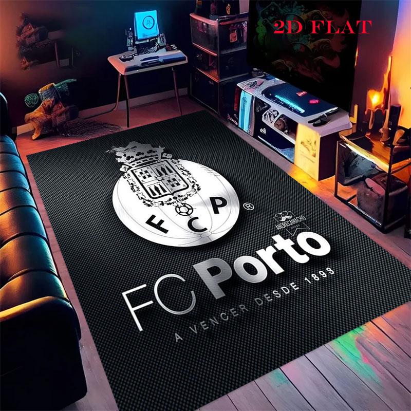 Porto logo Carpet Rug for Living Room Bedroom Home Sofa Decoration,Kids play Nonslip Floor Mat