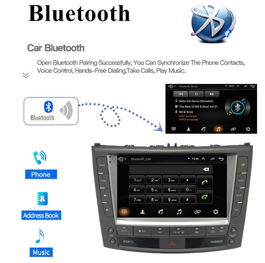 9" Android10 Octa-Core Car Stereo Radio GPS 4+64G RDS FM WiFi For Lexus IS 05-12