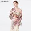 MARJA KURKI "Effort to Bloom" Mulberry Silk Scarf Shawl