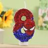 Spider-Man Color-Changing Digital Candle - Boys' Birthday Cake Decoration