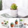 HappyHapi 12 Pcs Artificial Succulents Mini Fake Plants Unpotted Faux Succulent for Craft, Small Plastic Succulents Assortment in Flocked Green